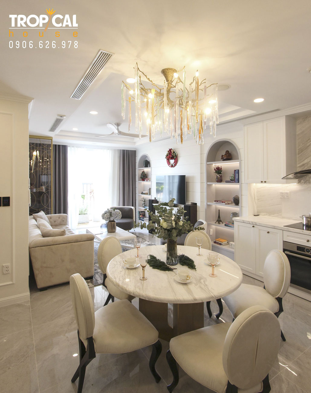 Thiết kế thi công nội thất cao cấp dự án Orchard- Novaland